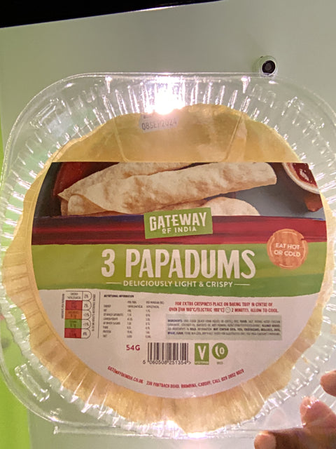 Papadum Box (x3)